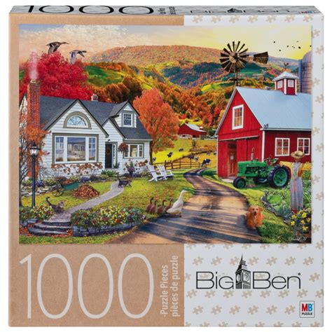 Big Ben 1000-Piece Adult Jigsaw Puzzle - Farm Country - Walmart.com - Walmart.com