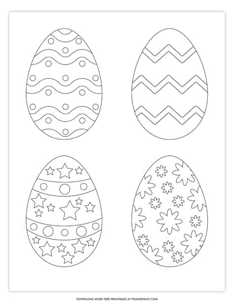 Coloring Page Large Easter Egg | Nurul Amal