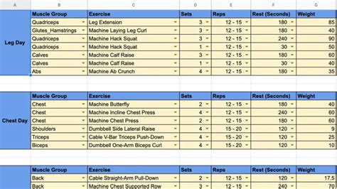 How To Make a Workout Plan in Google Sheets [With Template]