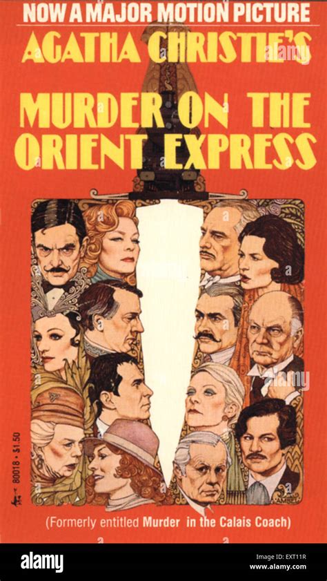 1970s UK Murder On The Orient Express Book Cover Stock Photo - Alamy