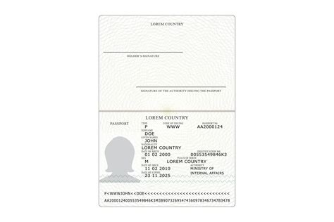 Blank Passport Template