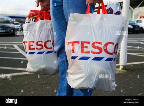 Tesco shopping bags hi-res stock photography and images - Alamy