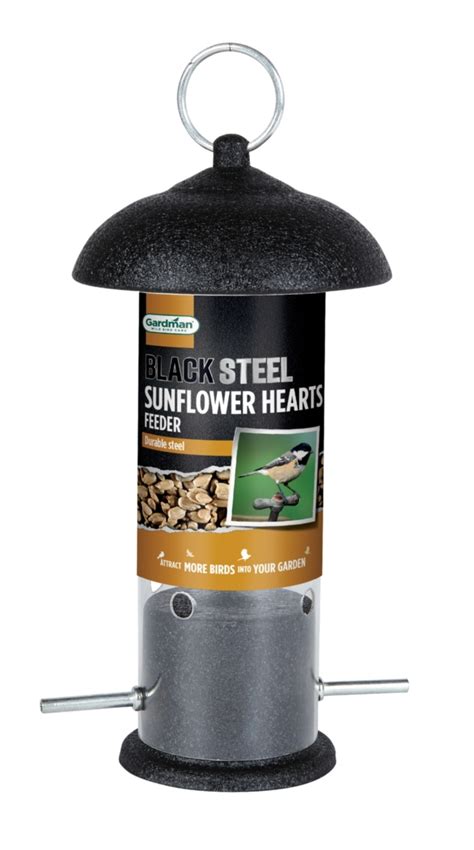 Gardman Black Steel Sunflower Hearts Feeder - Eyebrook Wild Bird Feeds