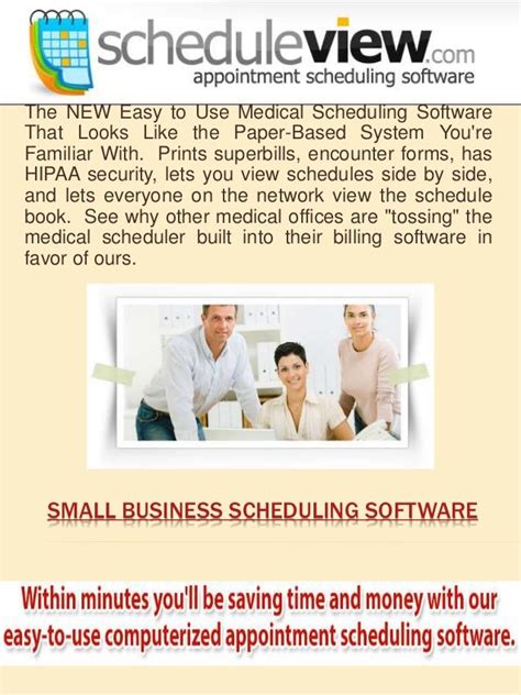 Small business scheduling software