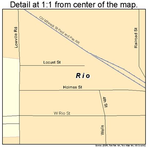 Rio Wisconsin Street Map 5568100