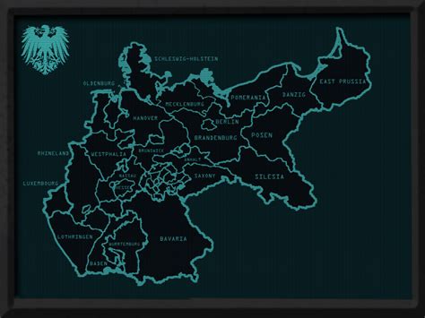 A Map of the German Kaiserreich's States I Made in a 60s Cold War Era Style : r/Kaiserreich