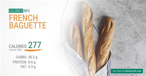 French Baguette Calories and Nutrition (100g)