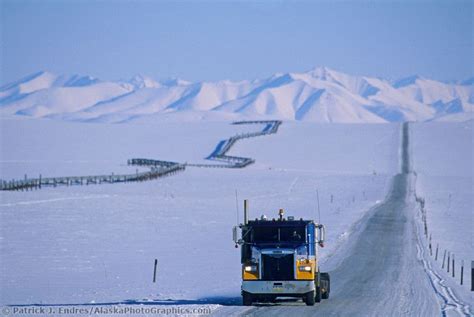 Semi truck on the Dalton highway | AlaskaPhotoGraphics.com | Dangerous ...