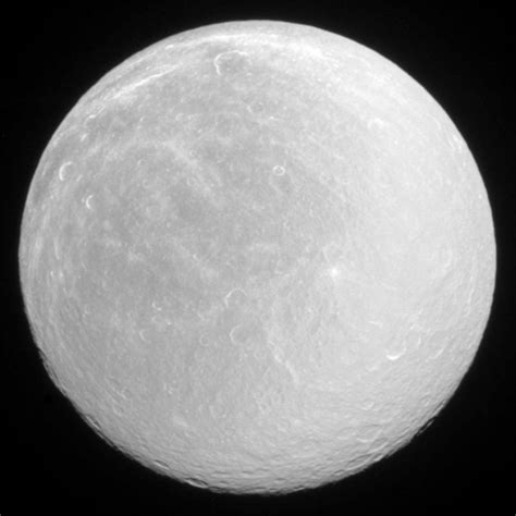 NASA Releases New Image of Saturn’s Moon Rhea | Sci.News