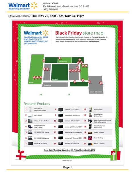 Walmart Black Friday Store Map in Printable Walmart Black Friday Map ...