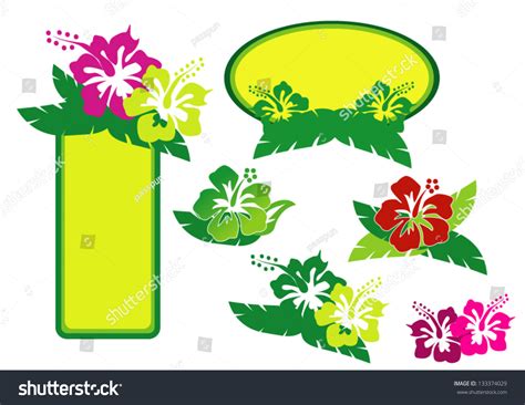 Tropical Logo. Aloha Hawaii. Stock Vector Illustration 133374029 ...