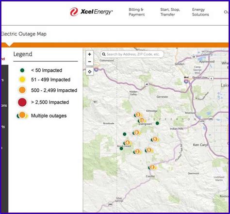 Xcel Energy Outage Map Mn Map : Resume Examples