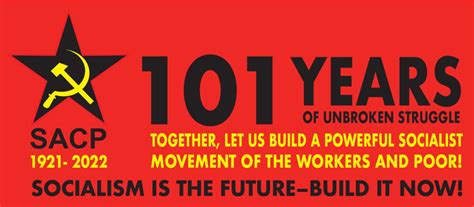 SACP statement on its 101st founding anniversary: Delivered by the SACP General Secretary Solly ...