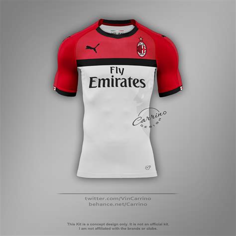 AC Milan Away Shirt (Option A) | Concept Design