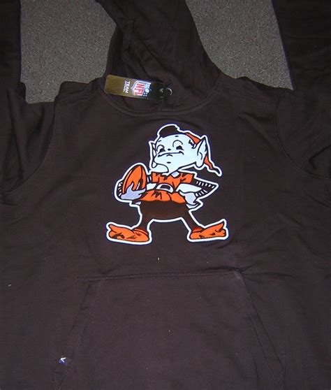 Cleveland Browns Brownie Elf Embroidered Hoodie Brown Medium – GPS ...