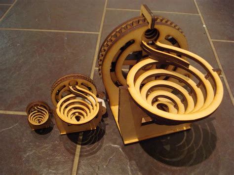 Laser cut Marble Machines