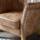 Vintage Brown Leather Armchair