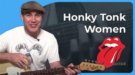 Honky Tonk Women - The Rolling Stones - Guitar Lesson Tutorial - YouTube