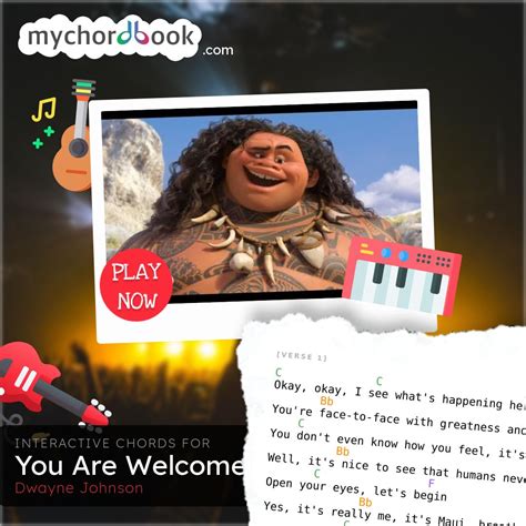 Dwayne Johnson - You Are Welcome Chords