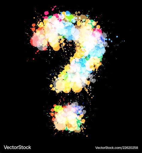 Colorful Question Mark Background