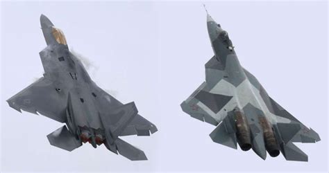 F-22 Raptor vs Sukhoi Su-57 Super maneuverability Comparison | Fighter ...