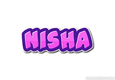 Nisha Logo | Free Name Design Tool from Flaming Text