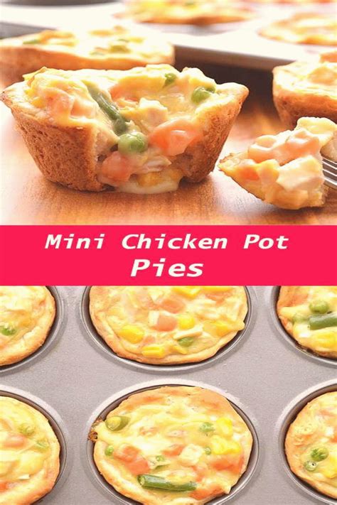 These mini chicken pot pies are ridiculously easy Serve them with a little side salad and it… in ...