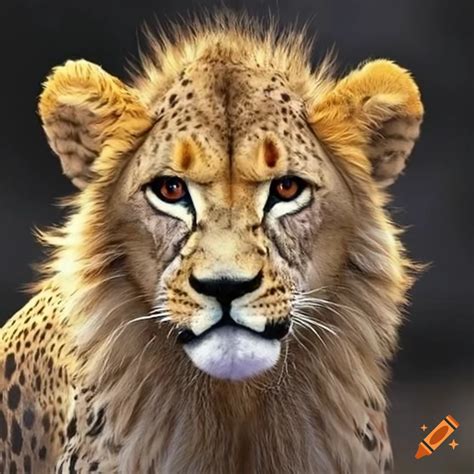 Lion cheetah hybrid on Craiyon