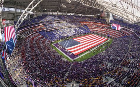 Download wallpapers Minnesota Vikings, US Bank Stadium, Minneapolis, Minnesota, National ...