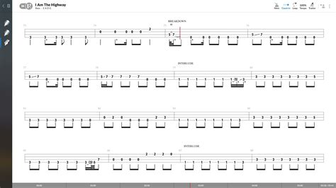 Audioslave - I Am The Highway (BASS TAB PLAY ALONG) - YouTube