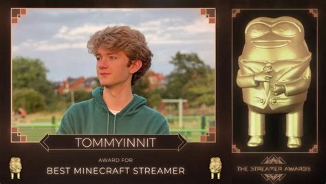 TommyInnIt wins 'Best Minecraft Streamer' at Streamer Awards 2022 ...