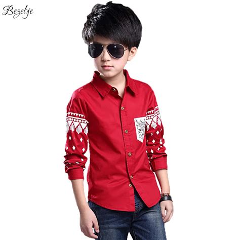 White Shirts Boys Geometry Modern Baby Boy Clothes Cotton Boy Fashion ...