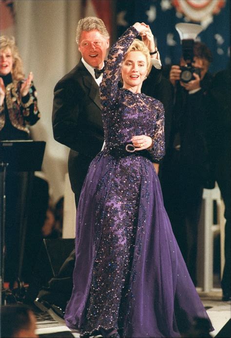 Hillary Clinton, First Lady From 1993 to 2001 | First Ladies' Inaugural Dresses | POPSUGAR ...