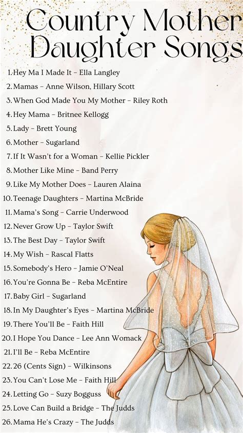 150 Mother And Daughter Wedding Songs 2024