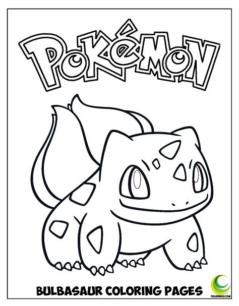 Bulbasaur Coloring Page : Easy Pokemon Bulbasaur Coloring Books Pokemon Coloring Pages Pokemon ...