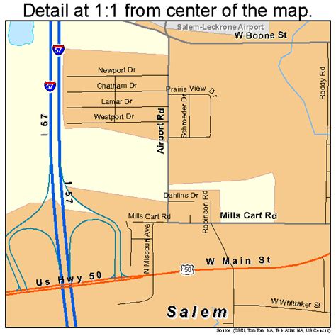 Salem Illinois Street Map 1767236