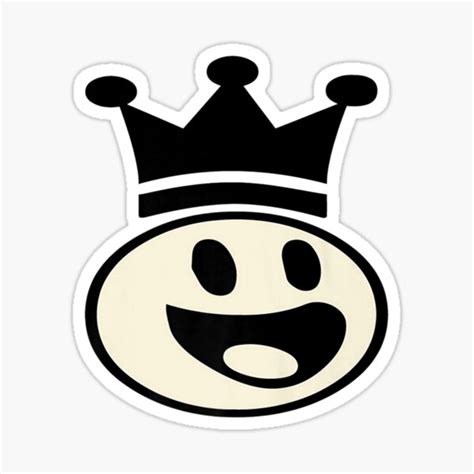 "King Emoji" Sticker for Sale by VEQXAX | Redbubble