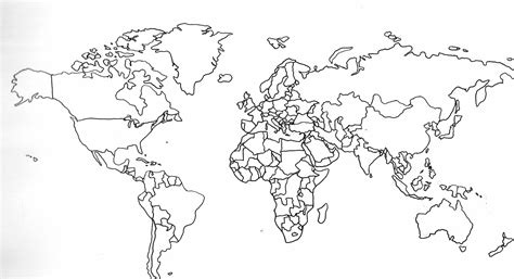 Blank Map Of The Entire World - London Top Attractions Map
