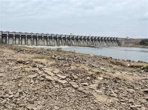 The Jayakwadi Dam near Paithan with its floodgates closed | Flickr