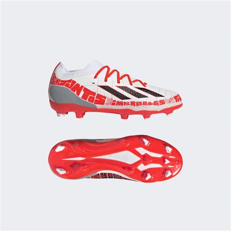 adidas X Speedportal Messi.1 Firm Ground Cleats - White | Kids' Soccer ...