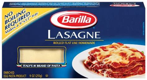 Lasagna Time: Barilla Oven Ready Lasagne, 9-Ounce Boxes (Pack of 4)