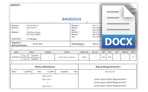 free beo template | Templates, Event, Word template