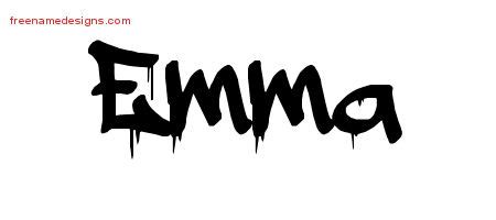 Graffiti Name Tattoo Designs Emma Free Lettering - Free Name Designs