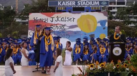 2015 Kaiser High School Commencement ~ Valedictorians 5-29-15 - YouTube