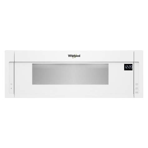 Whirlpool Low Profile 1.1-cu ft Over-the-Range Microwave (White) (Common: 30-in; Actual: 29.875 ...