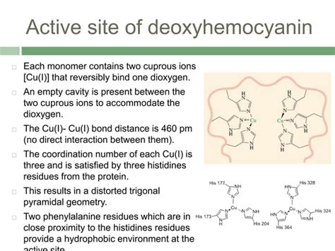 Hemocyanin and Hemerythrin