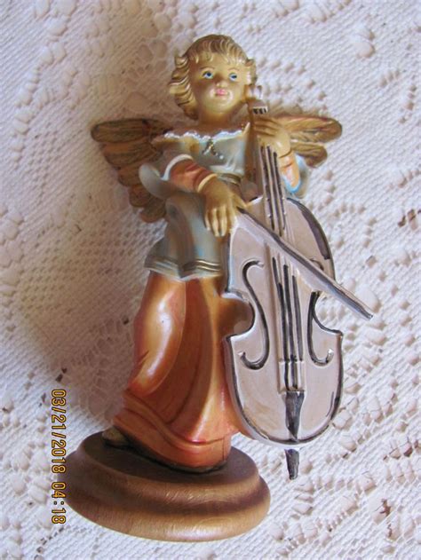 Vintage Fontanini Angel Playing Cello Marked Italy | Etsy | Resin ...