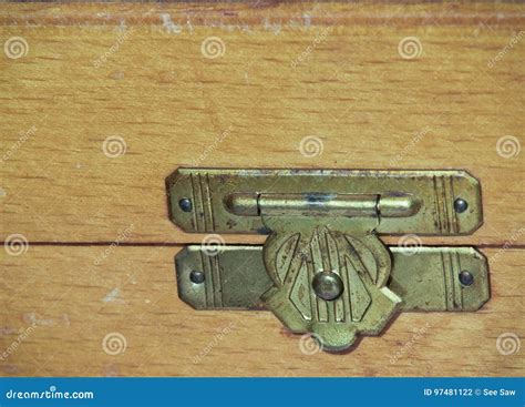 Close Up of a Vintage Hinge on a Wood Jewelry Box. Stock Photo - Image of rusted, pine: 97481122