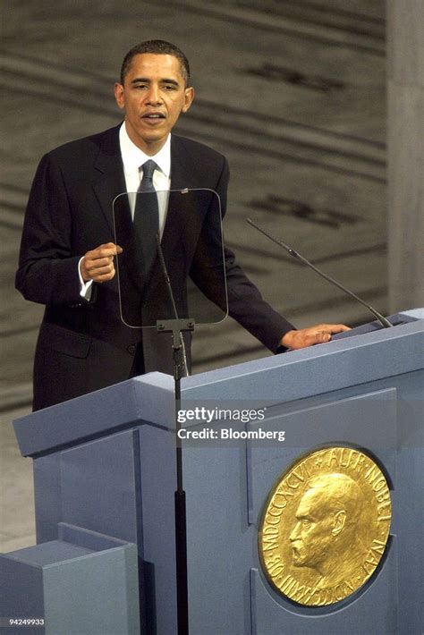 U.S. President Barack Obama, delivers a speech after receiving the ...