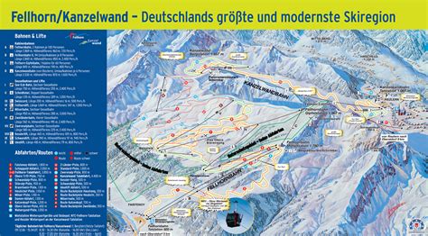 Detailed piste map of Fellhorn, Kanzelwand, Kleinwalsertal - Oberstdorf ...